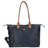 Dámská shopper kabelka s nylonovým popruhem Claire XL - modrá