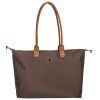Dámská shopper kabelka s nylonovým popruhem Claire XL - hnědá