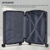 Cestovní ABS kufr Kono KSN2691 - navy - 58 L