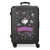 Dětský cestovní ABS kufr Kuromi Retro Pop 60 L - černý