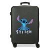 Dětský cestovní ABS kufr Disney Stitch Cute 60 L - černý