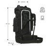 Turistický batoh Nils Eagle NC3901 - černý - 70 L
