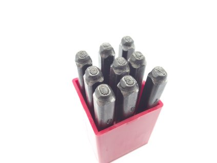 Antistresová razidla do kovu - čísla