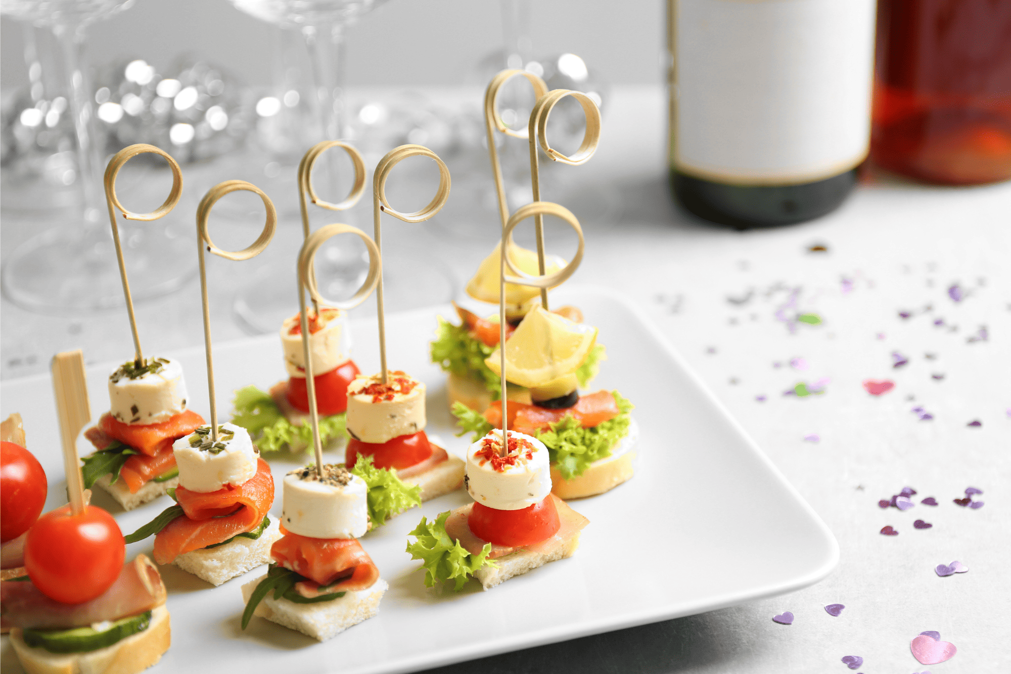 Tipy na vianočné party jednohubky a ich servírovanie