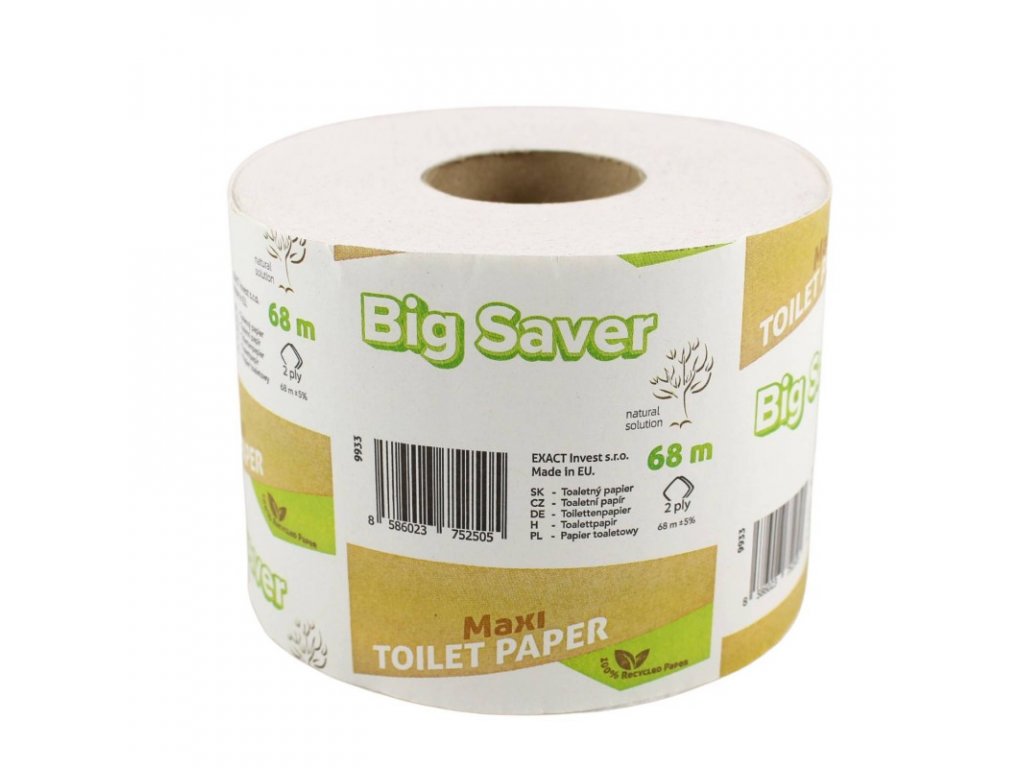 Toaletný papier Big Saver Maxi 68 m 2-vrstvový (1ks)