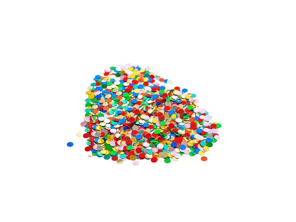 3942 konfety papierove farebny mix 100 g 1 bal