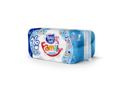 Toaletný papier Bunny Soft 3vrst. 100% celulóza 16ks