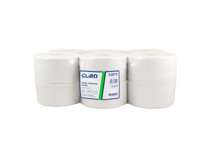 Toaletný papier JUMBO Ø​ 18cm 135m 2vr.75% belosť recykel 12ks
