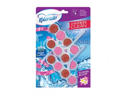 WC blok Kolorado Hyper Clean KVETY 3x45g