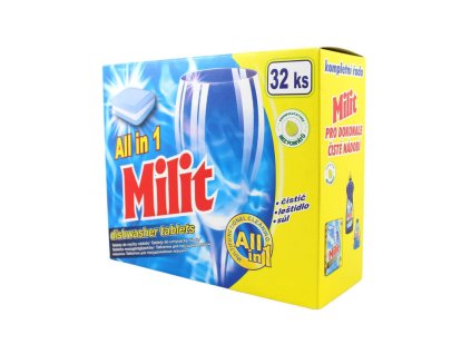 Milit tablety ALL in 1 do umývačky riadu 32 ks