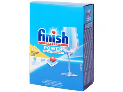 FINISH POWER ALL IN 1 ESSENTIAL LEMON - tablety do umývačky riadu 120ks