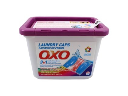 OXO gelové kapsule na pranie pre farebnú bielizeň 20 x 21g