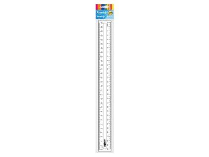 7286 pravitko 30 cm transparentne