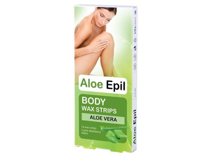 Aloe Epil depilačné voskové pásiky na telo (16ks)