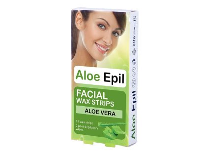 Aloe Epil depilačné voskové pásiky na tvár