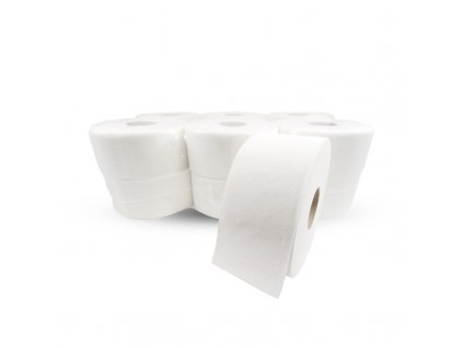 Toaletný papier JUMBO Ø 19 CM,2 vrst., 100 M (12ks) TISSUE