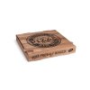 Krabica na pizzu (mikrovlnitá lepenka) kraft 28 x 28 x 4 cm [100 ks]