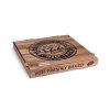 Krabica na pizzu (mikrovlnitá lepenka) kraft 33 x 33 x 4 cm [100 ks]
