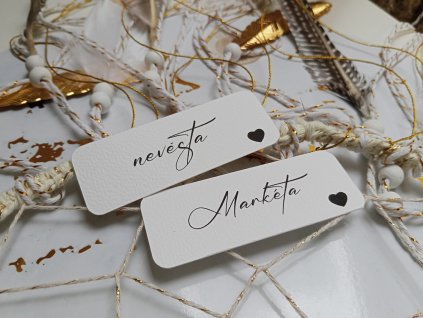 Jmenovka papírová #02