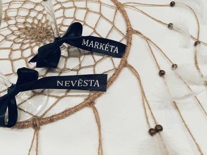 Jmenovka stužka černá