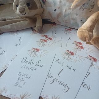 Milníkové kartičky pro krásné vzpomínky 💟 #milnikovekarticky #promiminko #vzpominky #markeescz