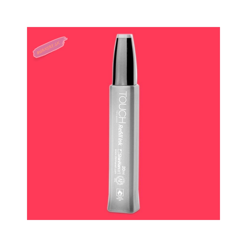 10758 2 f121 fluorescent coral red touch refill ink