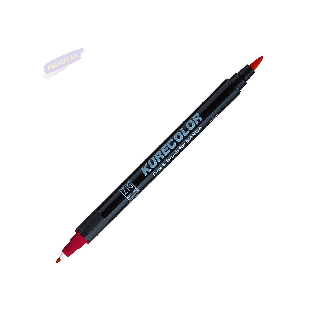 12723 1 kuretake zig kurecolor fine brush 264 geranium red