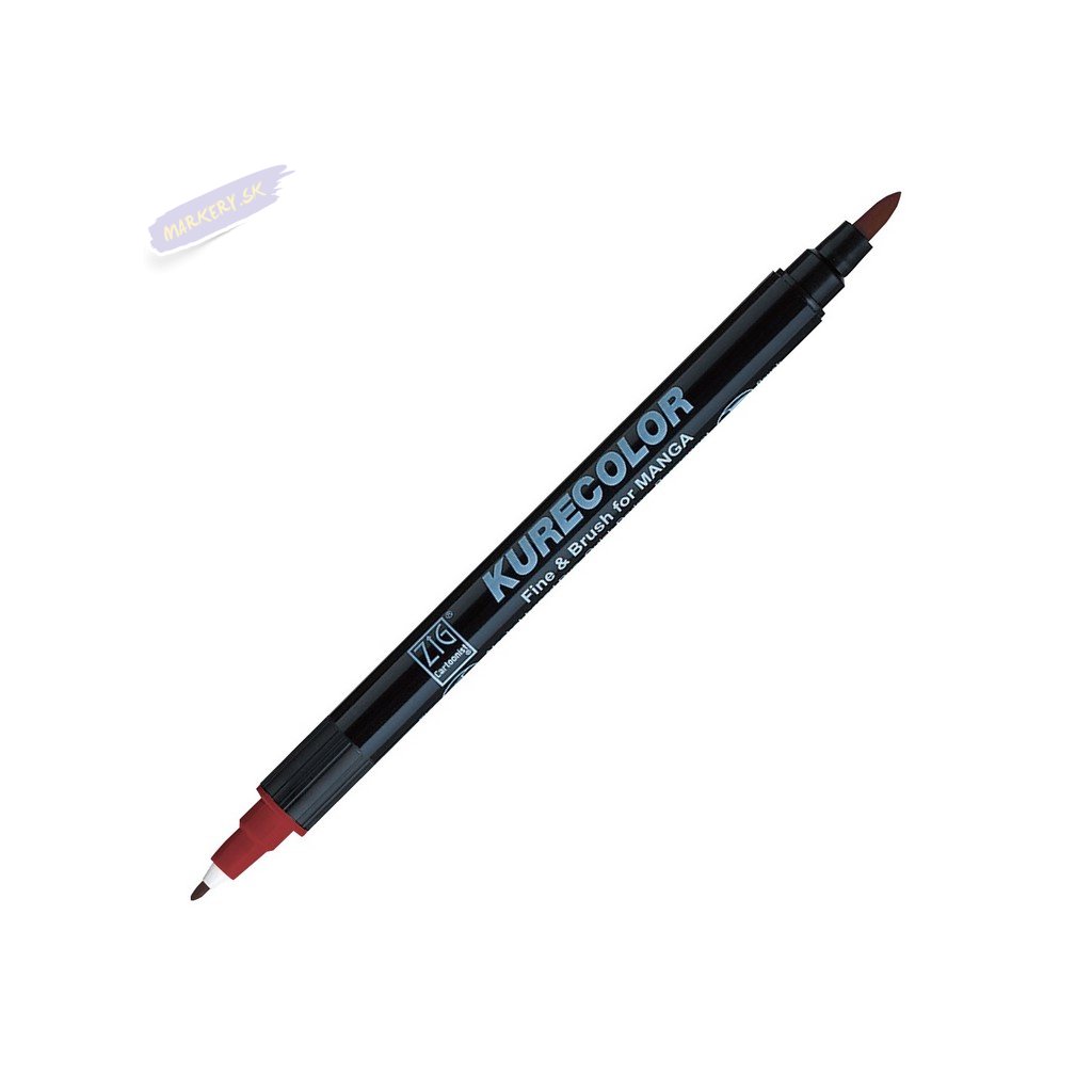 12729 1 kuretake zig kurecolor fine brush 268 deep red