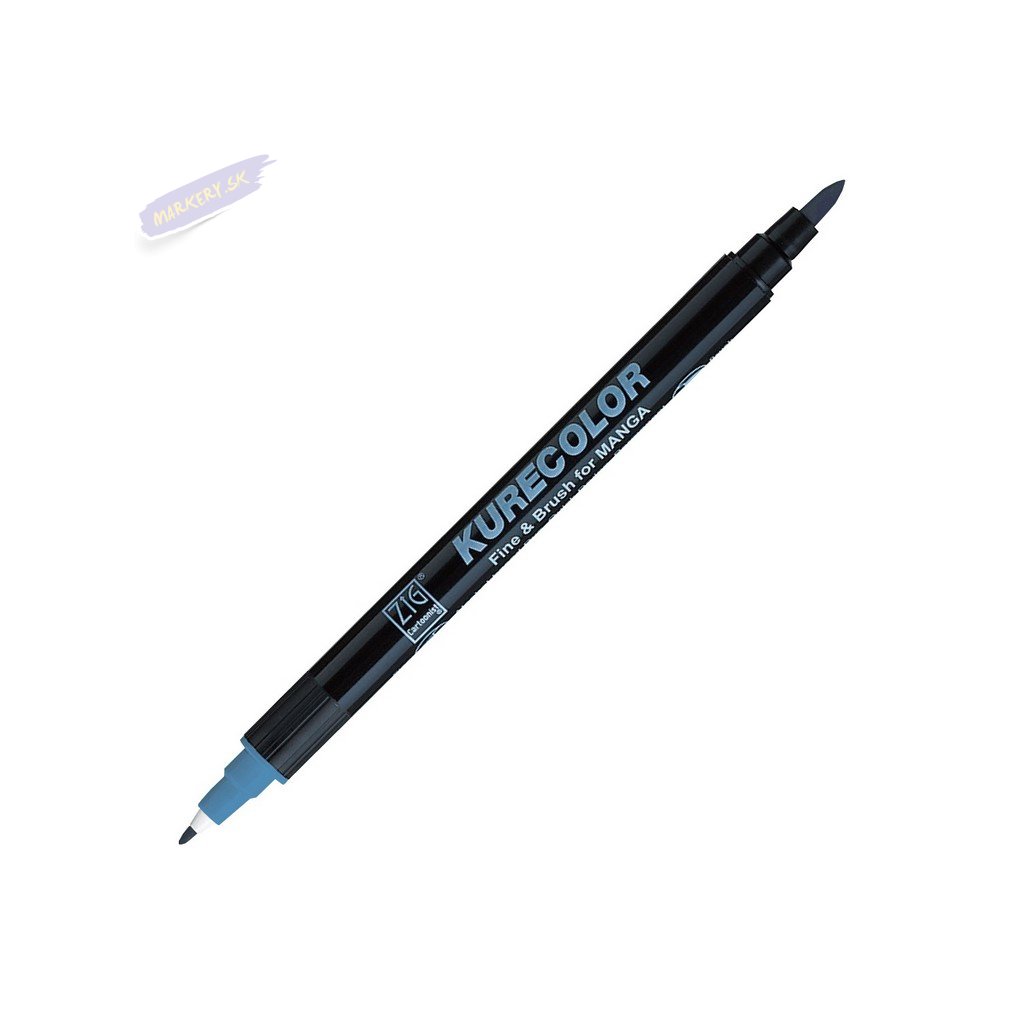 12783 1 kuretake zig kurecolor fine brush 367 dull blue