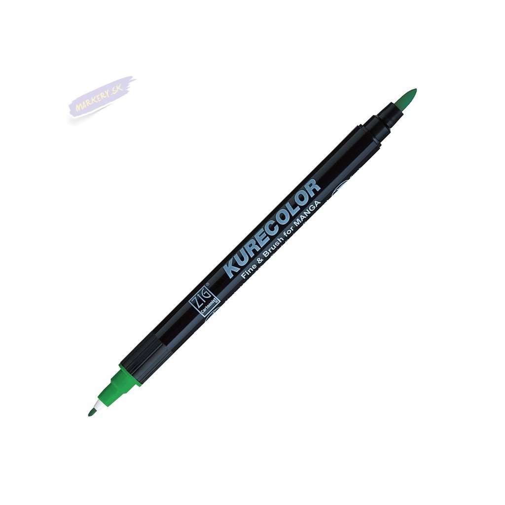 12858 1 kuretake zig kurecolor fine brush 553 emerald green