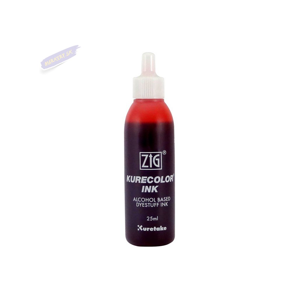 13131 1 kuretake zig kurecolor refill ink 25ml 264 geranium red