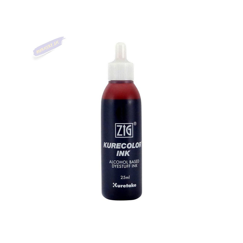 13137 1 kuretake zig kurecolor refill ink 25ml 268 deep red
