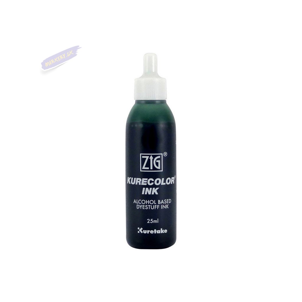 13269 1 kuretake zig kurecolor refill ink 25ml 567 deep green