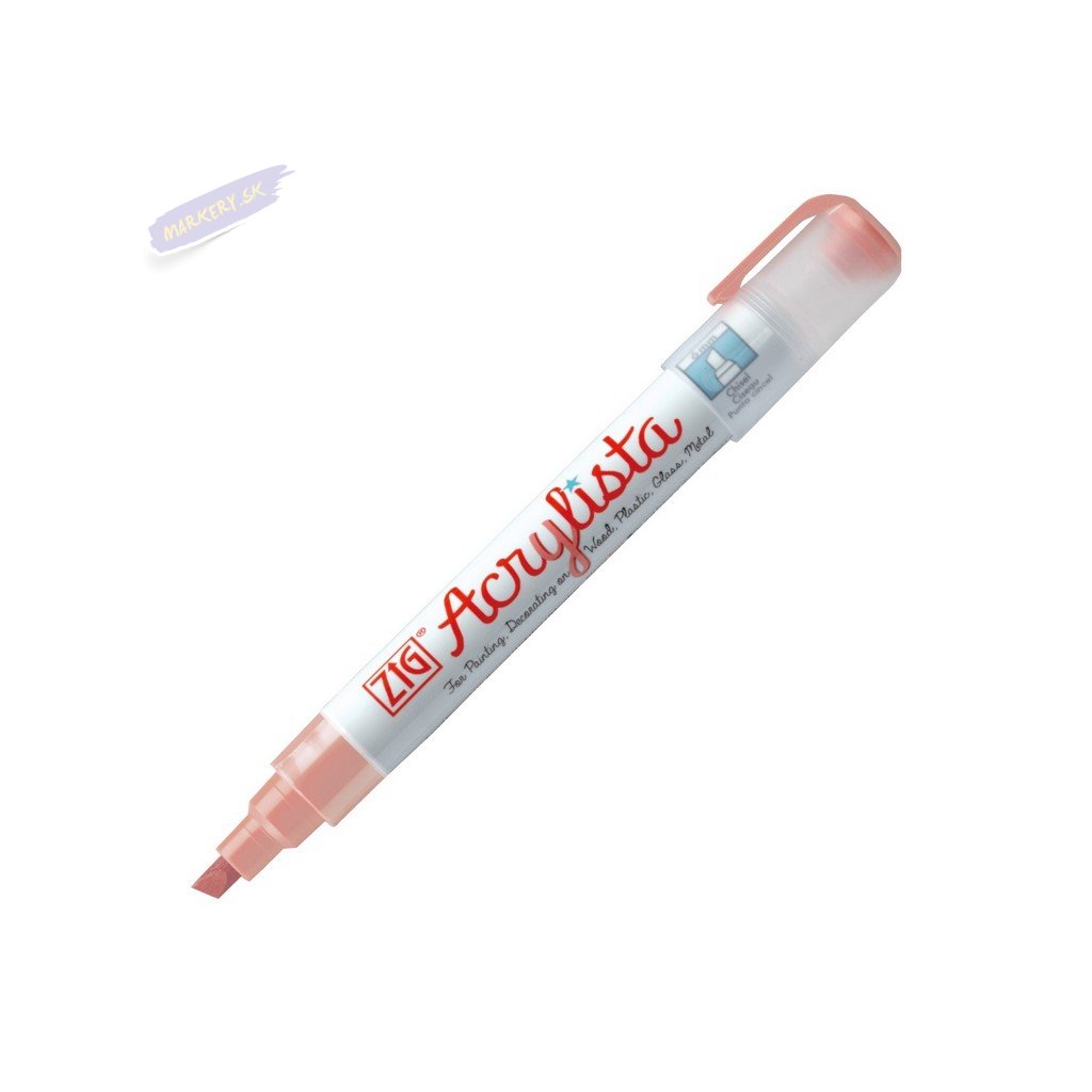 13515 2 kuretake zig acrylista 6mm 201 wild rose