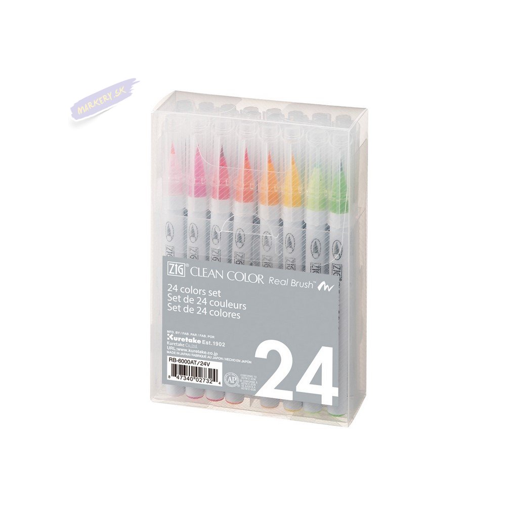 13923 2 kuretake zig clean color real brush 24ks basic