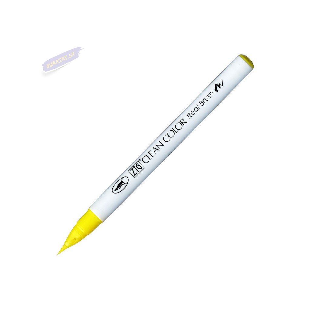 14037 2 kuretake zig clean color real brush 051 lemon yellow
