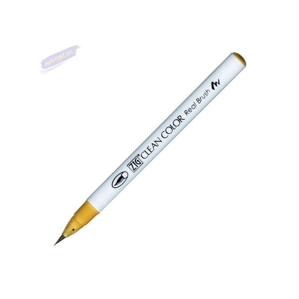 14073 2 kuretake zig clean color real brush 067 mustard