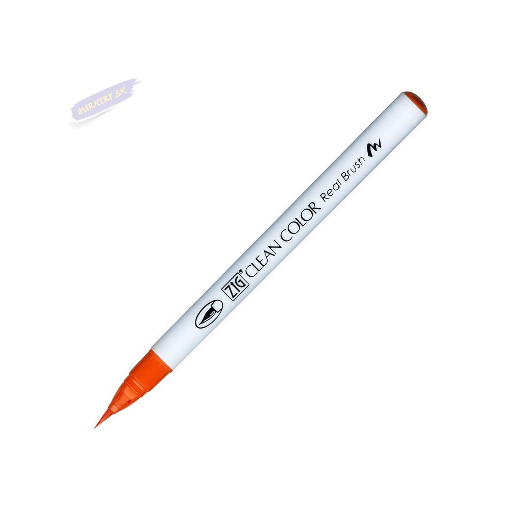 14082 2 kuretake zig clean color real brush 070 orange