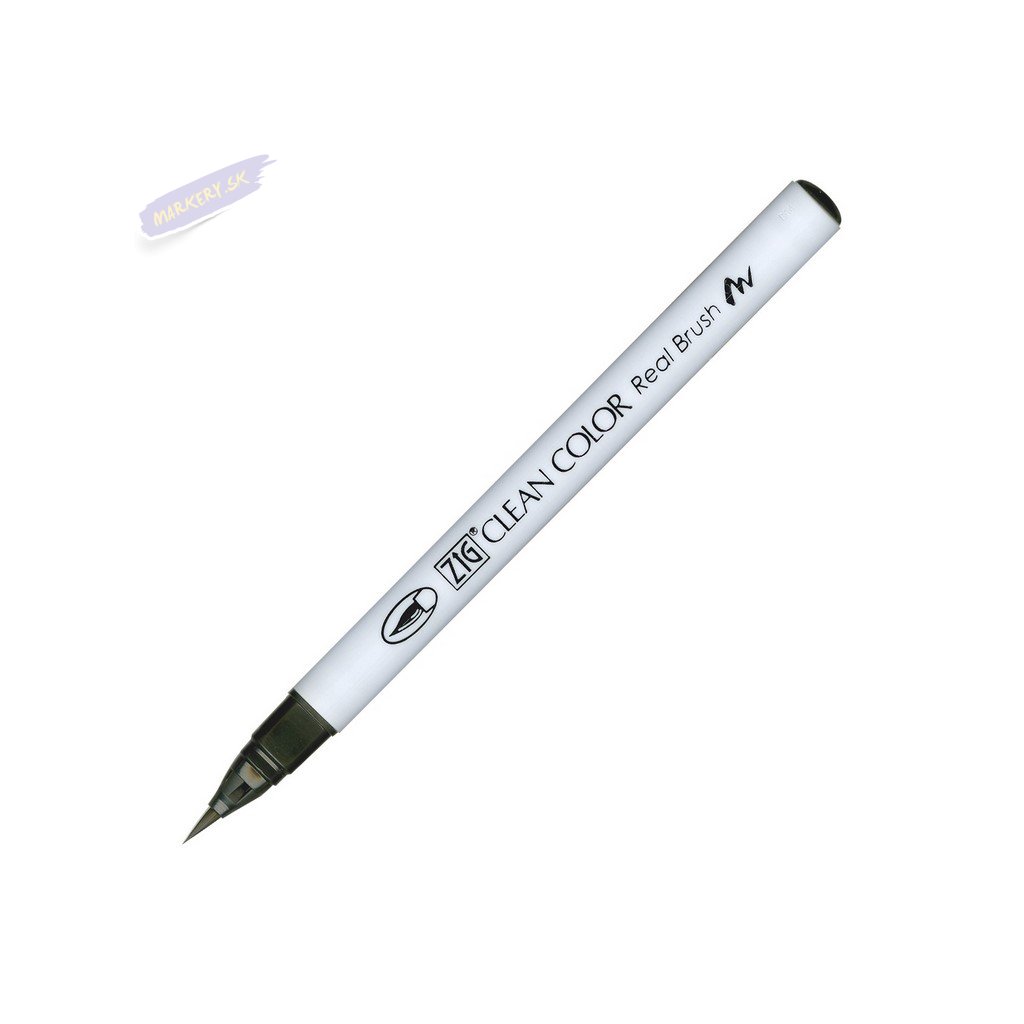 14133 2 kuretake zig clean color real brush 095 dark gray