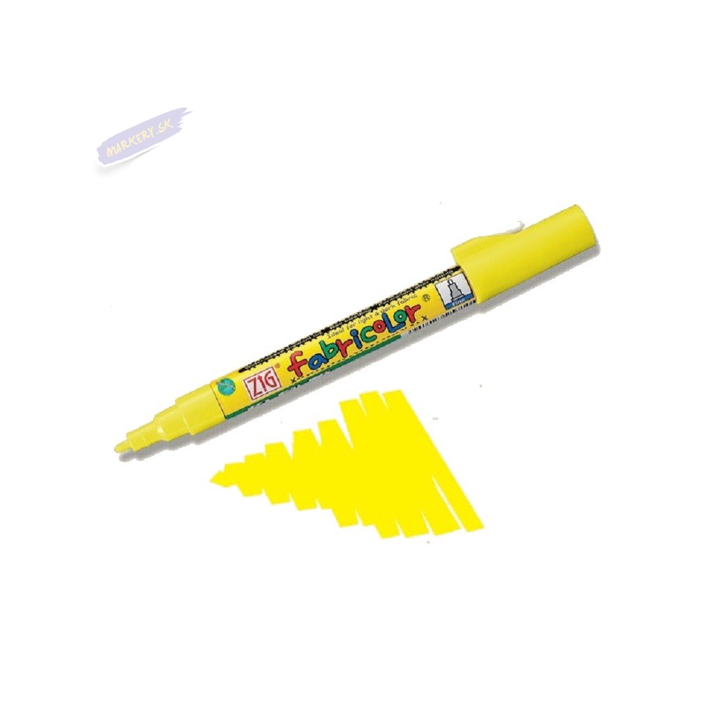 19212 1 kuretake zig fabricolor na textil zluta