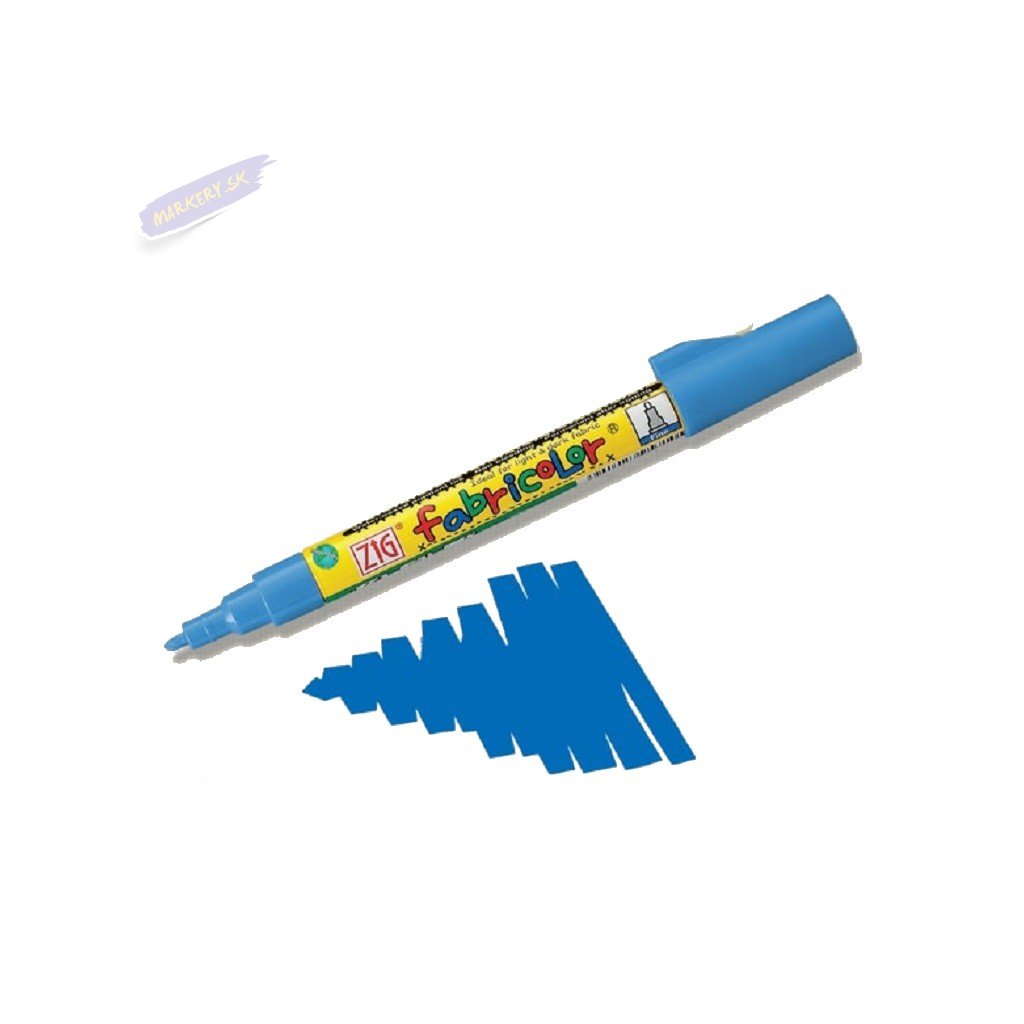 19230 1 kuretake zig fabricolor na textil modra