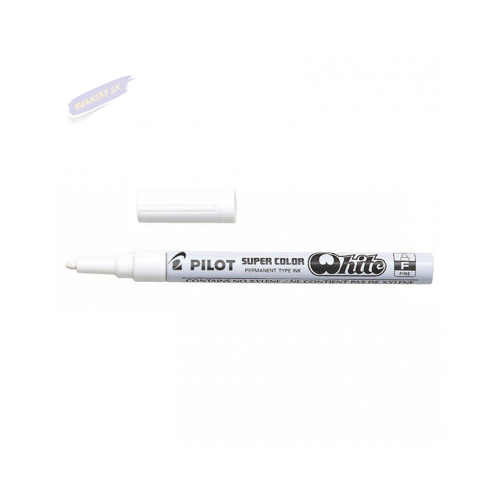 25446 3 pilot lakovy super color fine bily