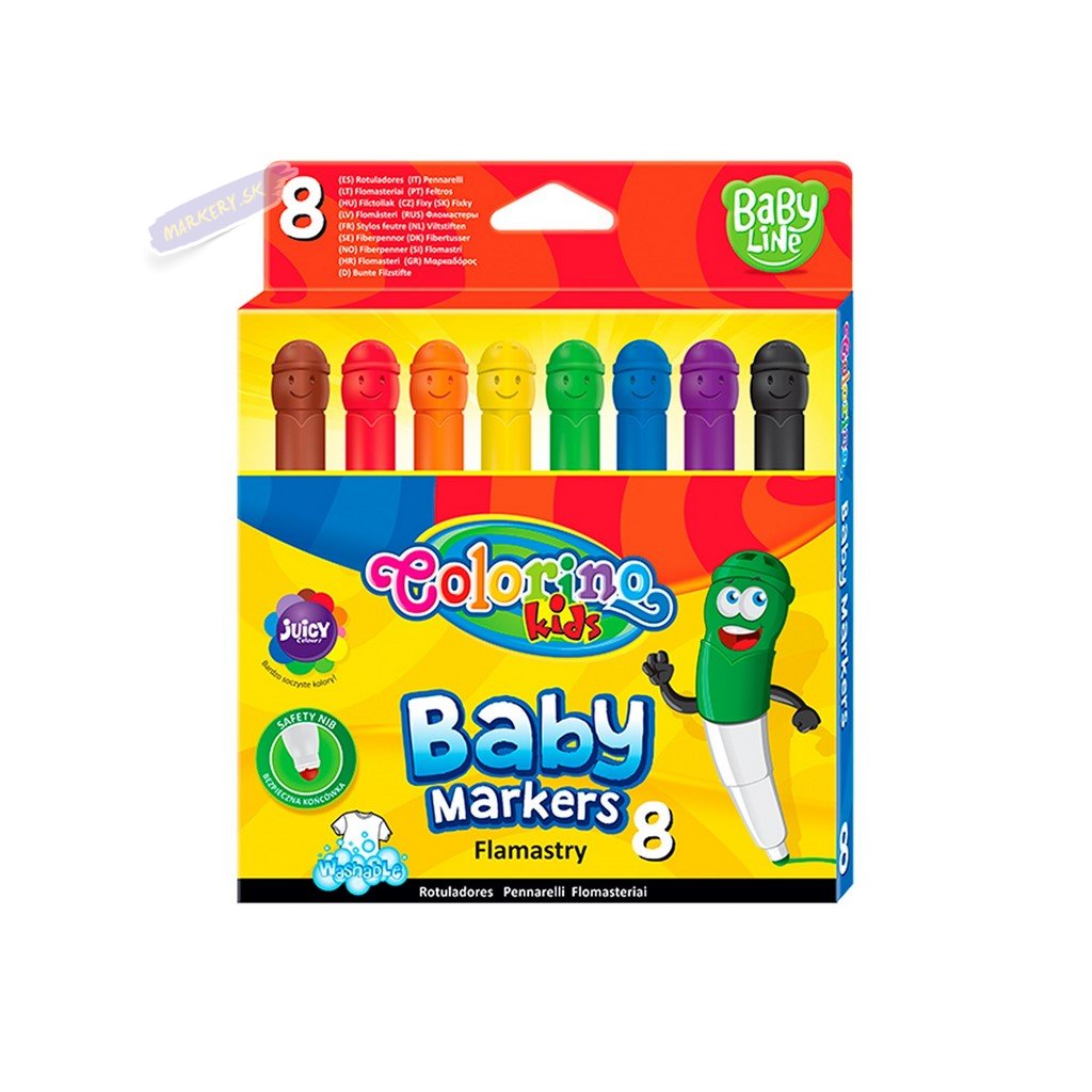 28521 2 colorino detske fixy kulate 8 barev