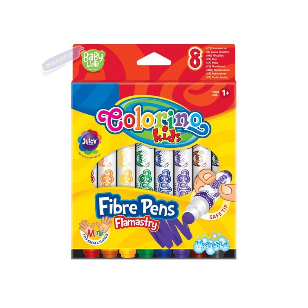 28524 2 colorino detske fixy jumbo kulate 8 barev