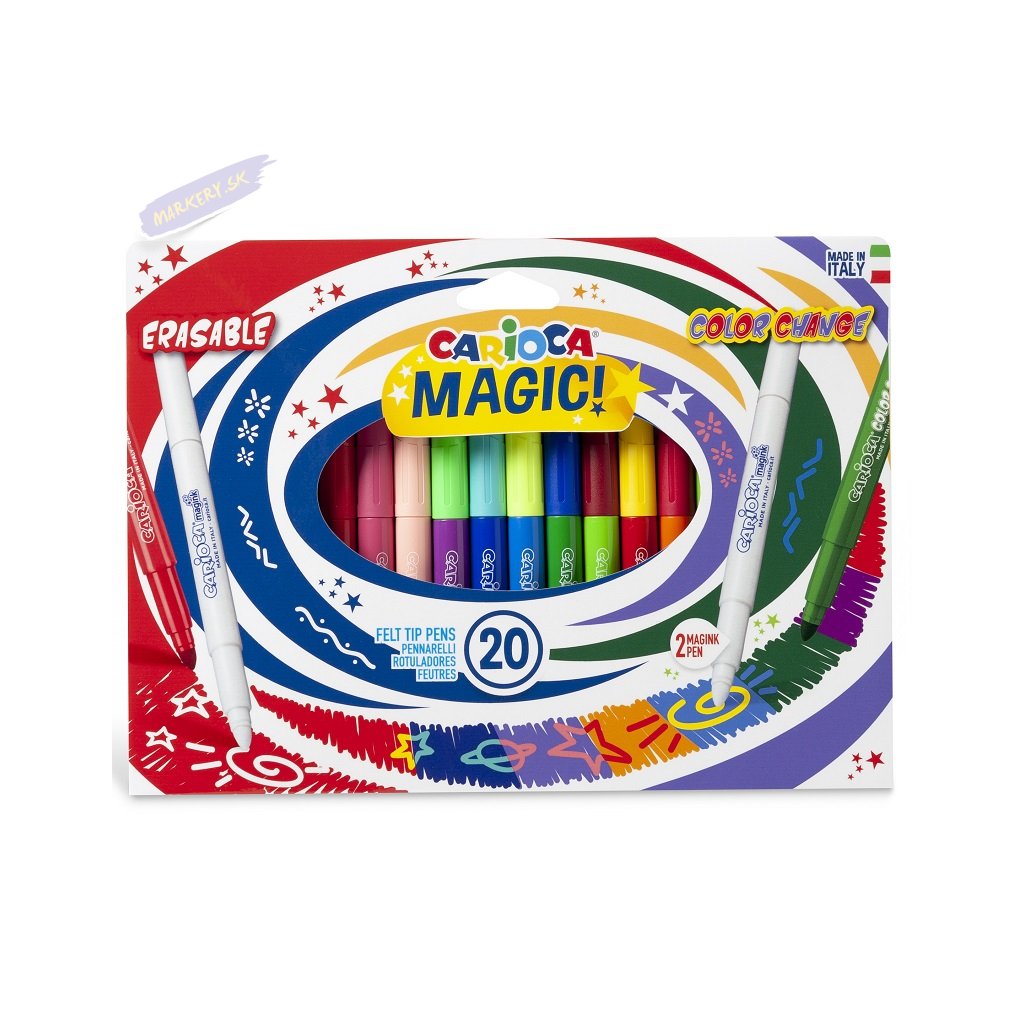 30201 2 fixy carioca magic 20ks erasable color change