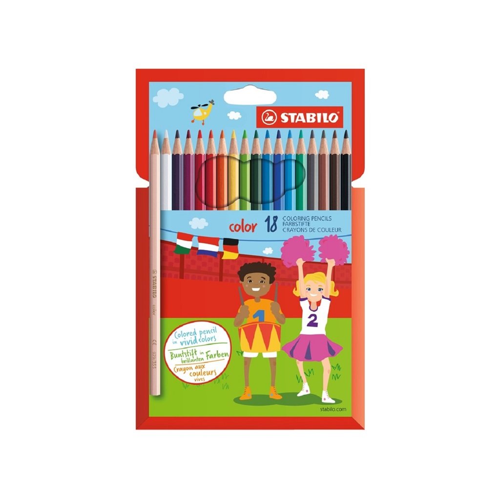 Pastelky STABILO color, 18 ks