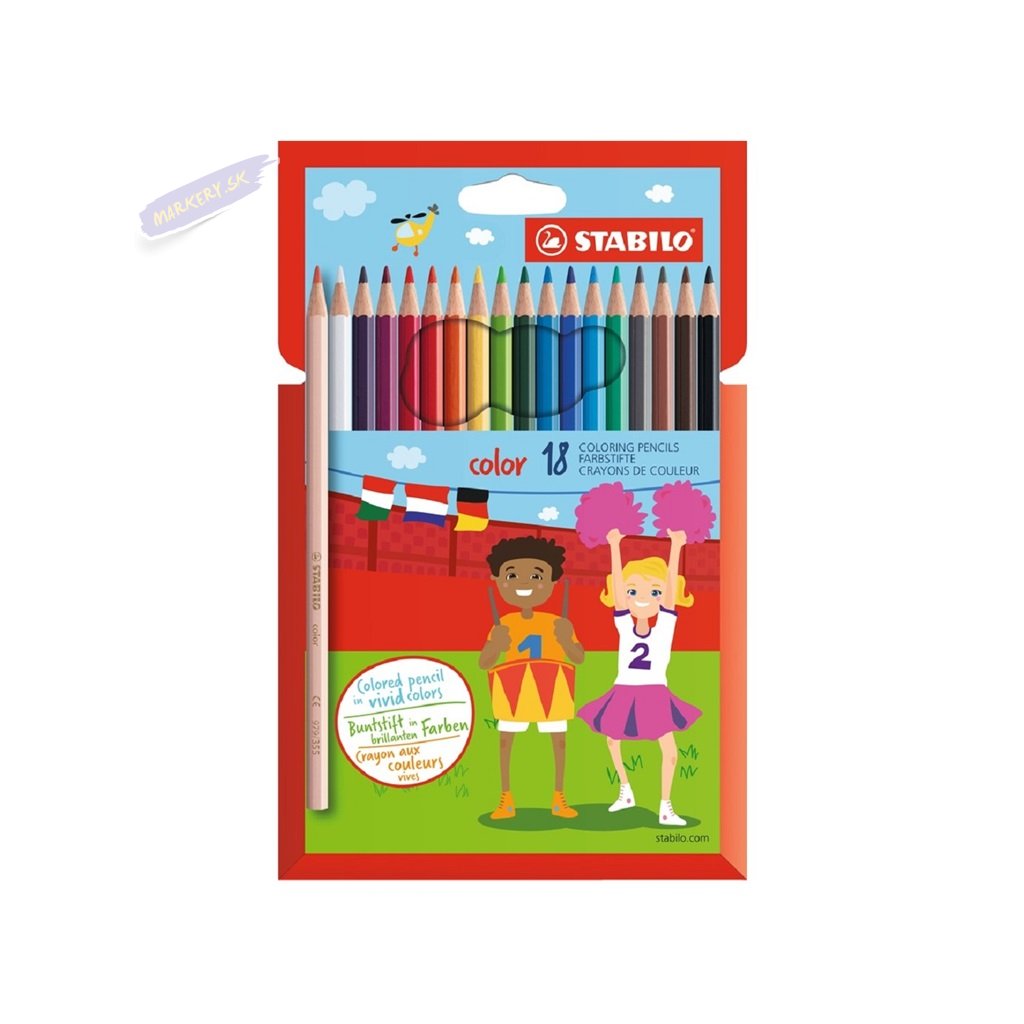 Pastelky STABILO color, 18ks