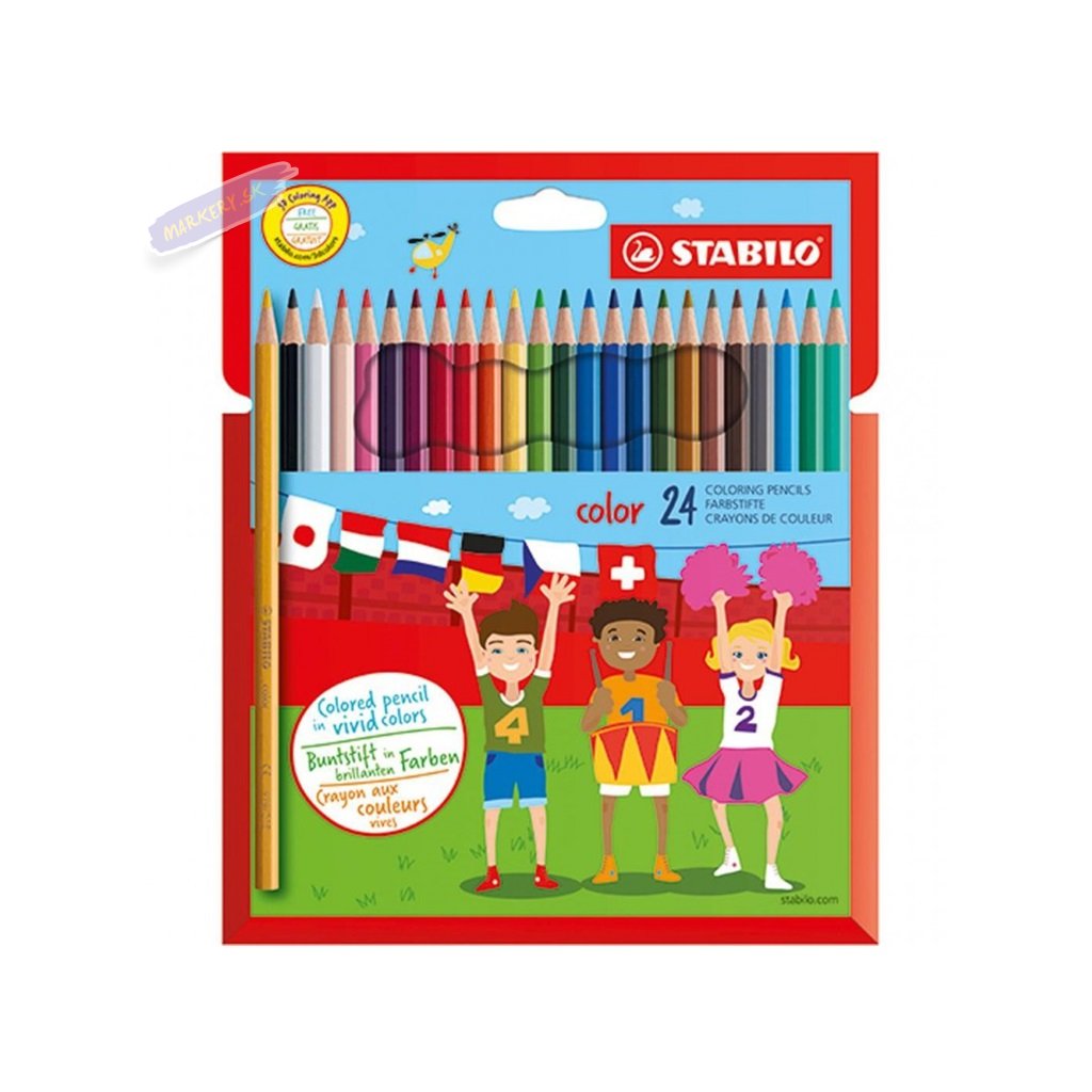 Pastelky STABILO color, 24ks