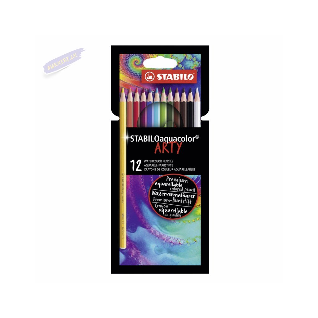36381 pastelky akvarelove stabiloaquacolor 12ks arty