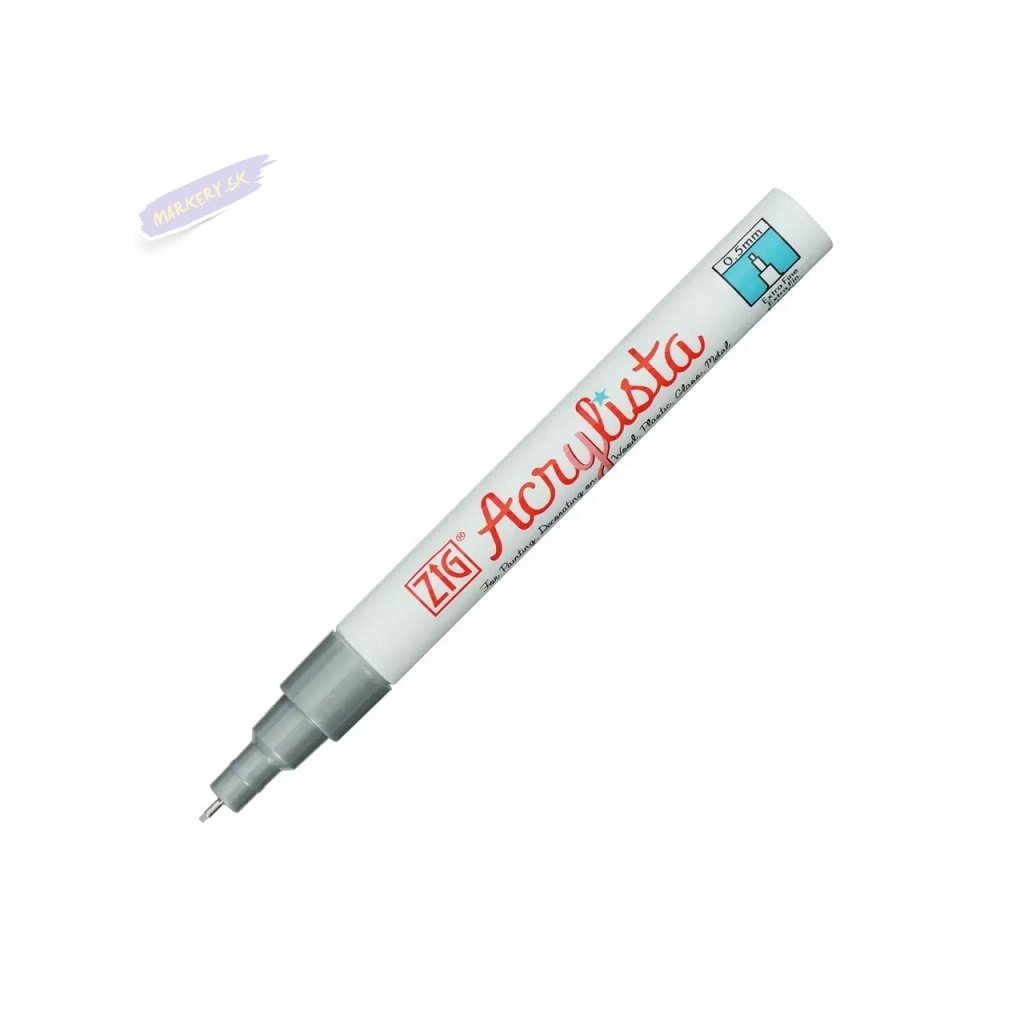 kuretake acrylista 05 stribrna